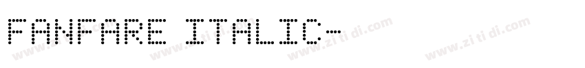 FANFARE Italic字体转换